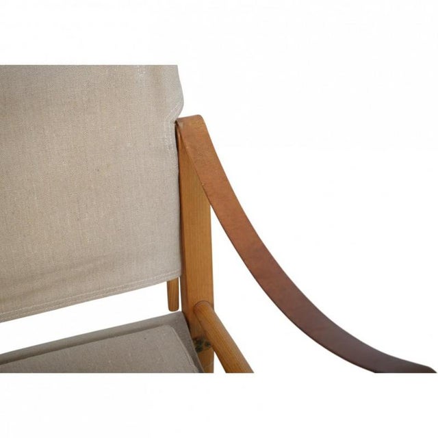 Brown Safari Chair by Kaare Klint, 1980s For Sale - Image 8 of 18