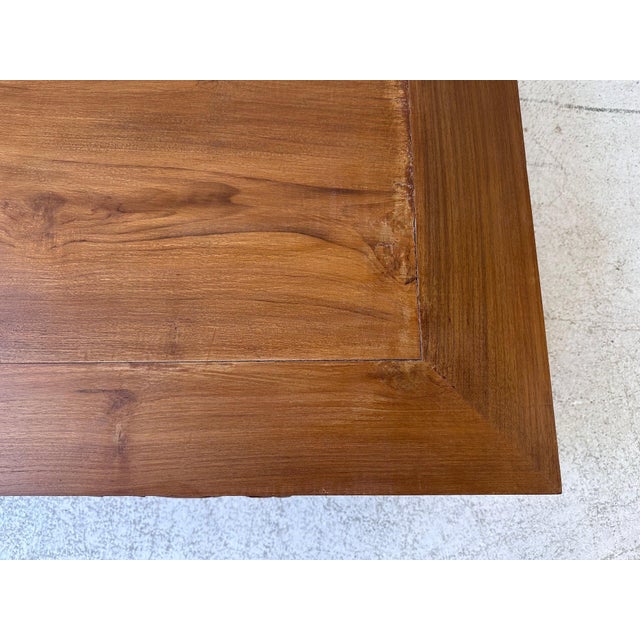 Antique Rectangular Ming Dynasty Style Elm Wood Coffee Table For Sale - Image 11 of 16