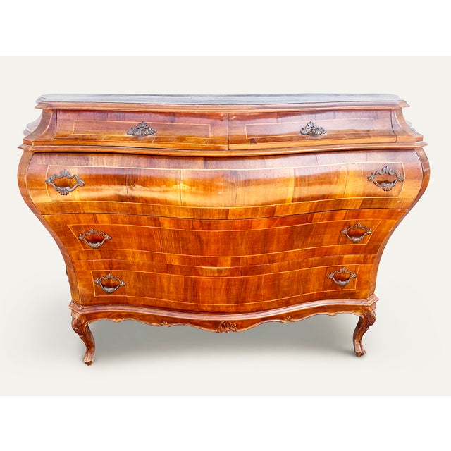 1900 - 1909 20th Century Chest of Drawers in Walnut, 1900s For Sale - Image 5 of 8