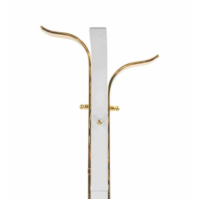 Mid-Century Coat Hanger in Gilt Lacquered Metal, Italy, 1950s For Sale - Image 3 of 9