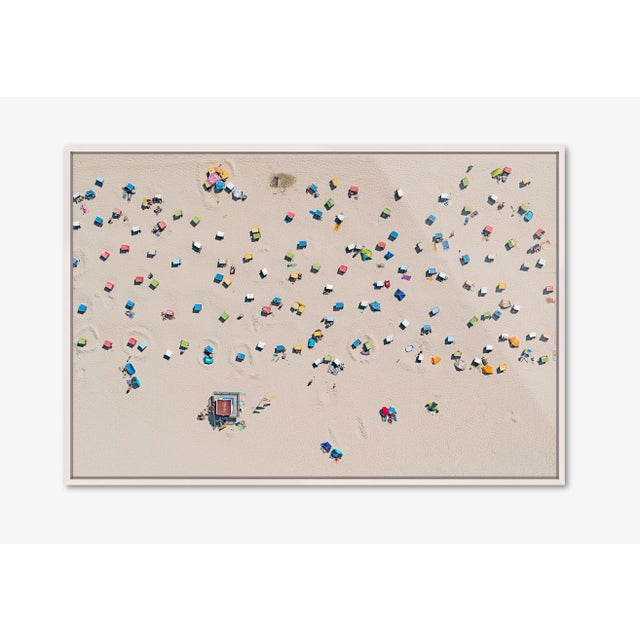 Edition Aerial Views Bernhard Lang Image: EFI_Beachchairs_001 Size A: 59 x 39 inches, Captured in 2018 of the EAST FRISIAN...