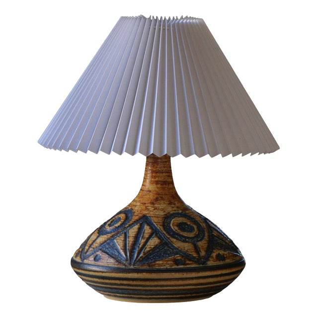 Danish Modern Stoneware Model 3073 Table Lamp attributed to Søholm, Denmark, 1960s For Sale