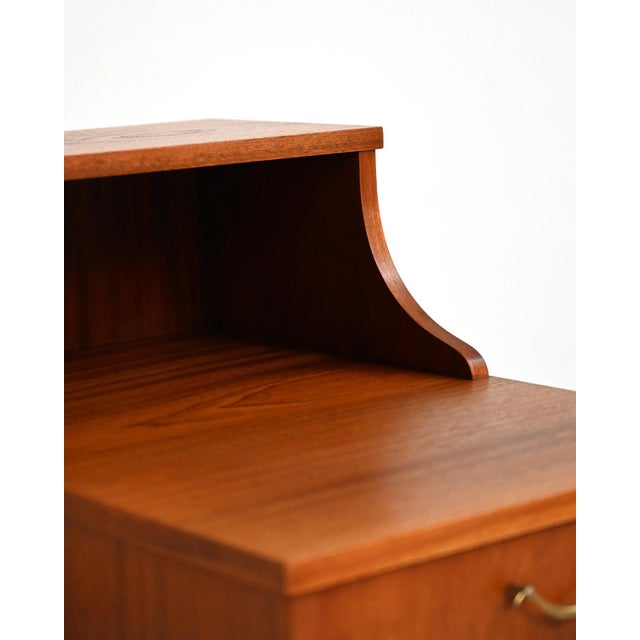 Swedish Mahogany Bedside Tables, 1950s, Set of 2 For Sale - Image 6 of 11
