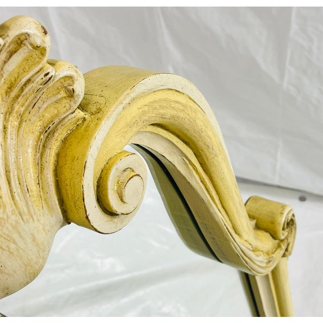 1940s Carved Giltwood Wall Mirror, Rococo Revival For Sale - Image 11 of 18