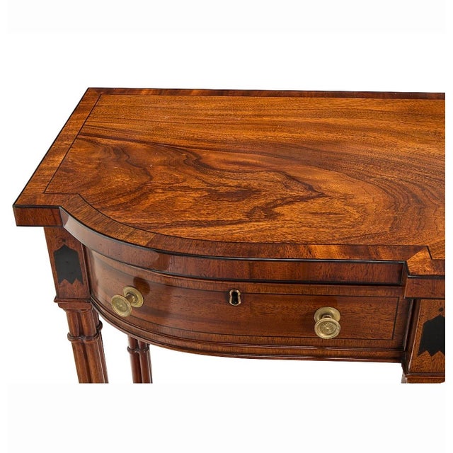 George III Style Mahogany Sideboard Serving Table by Burton-Ching For Sale - Image 4 of 8