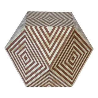 Diamond Bone Inlay Coffee Table For Sale