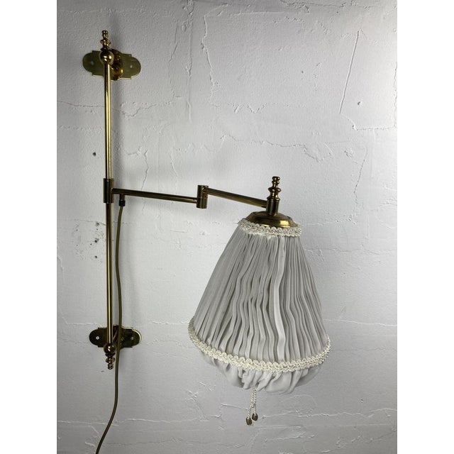 Art Deco Brass Swivel Arc Wall Lamp Lantern, 1920s For Sale - Image 4 of 18