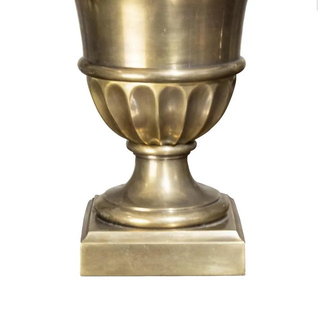 Mid-Century Modern Hand-Crafted Brass Table Lamp, France, 1960s For Sale - Image 3 of 6