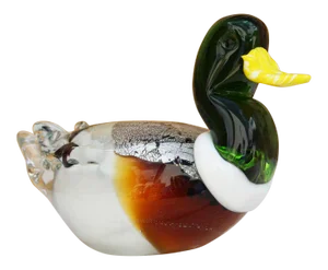 Vintage Italian Murano Glass Duck Figurine