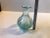 Art Deco Mint Blue Optical Glass Vase, 1920s For Sale - Image 4 of 6