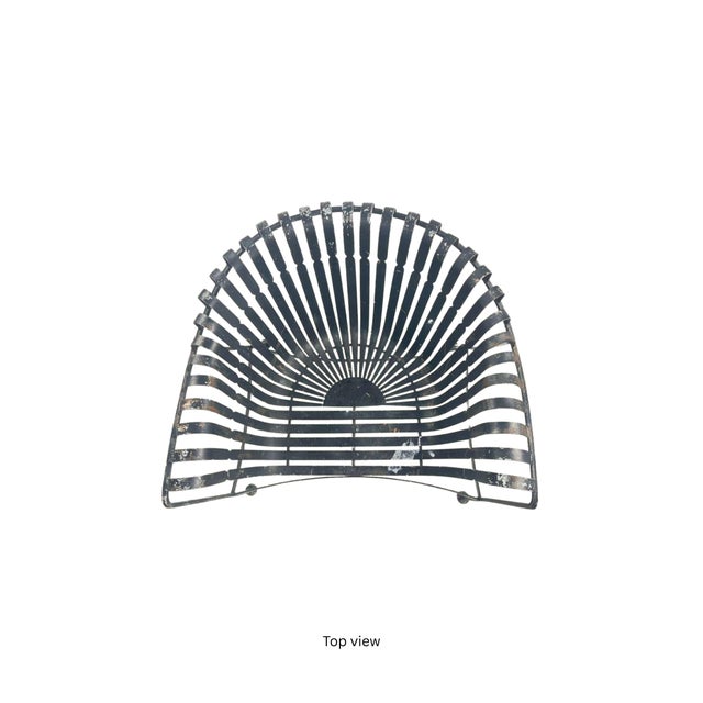 Metal 1950s Wrought Iron Patio Chair For Sale - Image 7 of 8