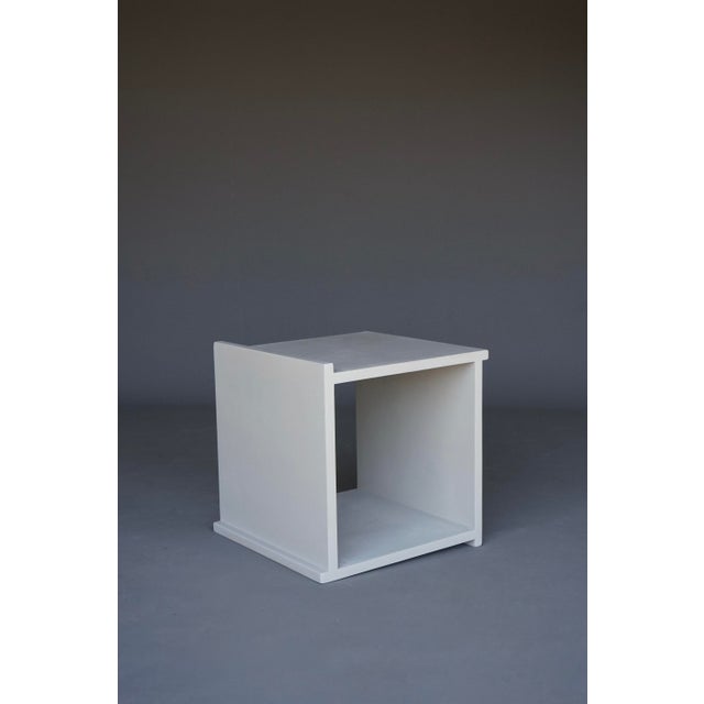 Contemporary Vintage Plywood Cube Stool, 1960s For Sale - Image 3 of 10