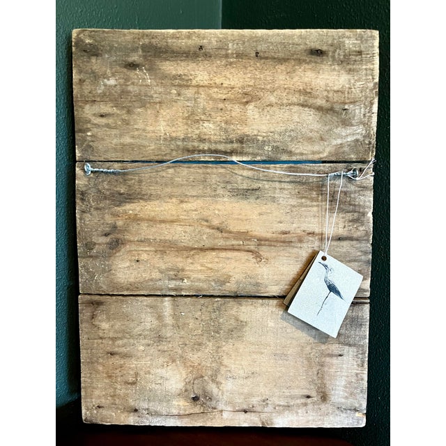 Printmaking Materials 1990s Framed Limited Edition Etching With Poem by Ellen Kort, Featuring Reclaimed Barn Wood Frame For Sale - Image 7 of 14