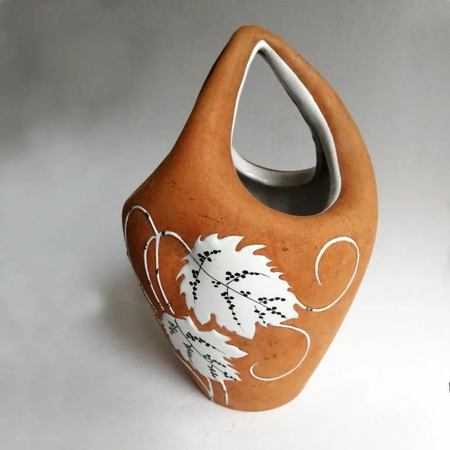 Vintage Italian Ceramic Vase by Ferruccio Palazzi for Fiamma Roma For Sale - Image 4 of 5