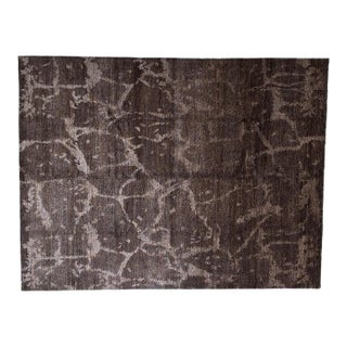 Silk and Wool Nepalese Rug , 7'9" X 9'9" For Sale