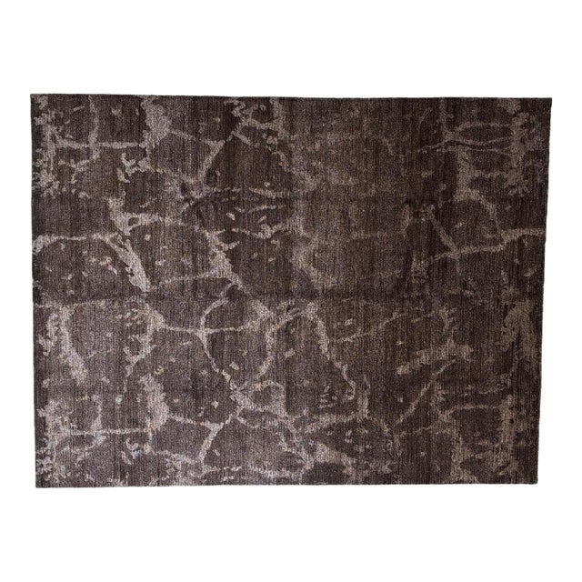 Silk and Wool Nepalese Rug , 7'9" X 9'9" For Sale