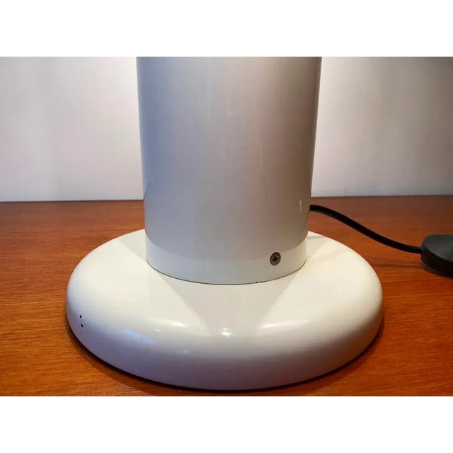 White Lacquered Metal Lamp from Guzzini, 1970s For Sale - Image 10 of 15