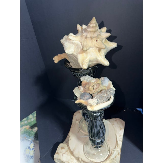 Coastal Celestial Meets the Sea Reflections of the Ocean, a Pair-Coastal Art Sculpture For Sale - Image 3 of 8