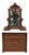 Antique Eastlake Victorian Carved Walnut Marble Top Washstand Dresser W/ Mirror For Sale