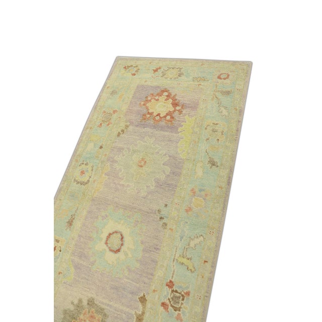 Turkish Modern Turkish Oushak Rug 3'2" x 6'8" For Sale - Image 3 of 5