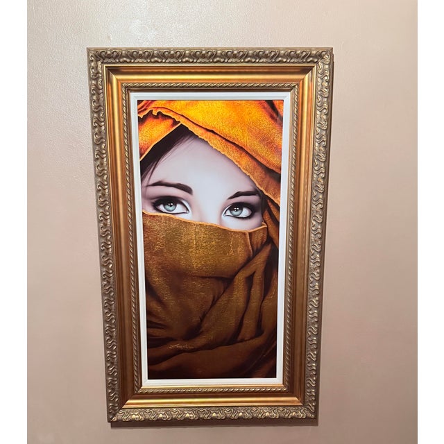 Original mixed media artwork by Patrick Guyton on aluminum panel with hand applied sized gold leaf and hand veined surface...