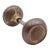 Pair of Vintage 2 In. Concentric Steel Passage Door Knobs For Sale