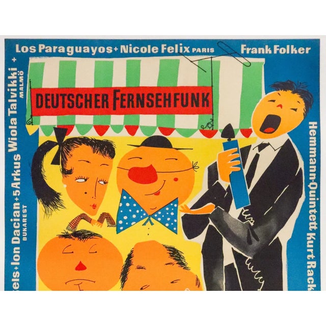 Date: 1959 Size: 23.5 x 32.5 inches Artist: Bnumann About The Poster: A 1959 poster advertising a television show on...