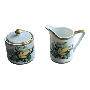 Vintage Andrea by Sadek Creamer & Sugar Bowl #8518