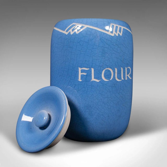 Early 20th Century 1930's Set of 5 Vintage Kitchen Canisters For Sale - Image 5 of 12