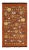 Rug & Kilim Classic Pictorial Folk Art Style Rug in Beige-Brown, Red Border, 5x7 For Sale