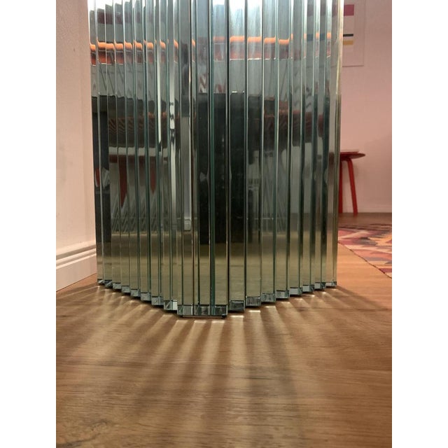 Glass Console or Sideboard with Mirroring Glass by Luigi Massoni for Gallotti & Radice For Sale - Image 11 of 14