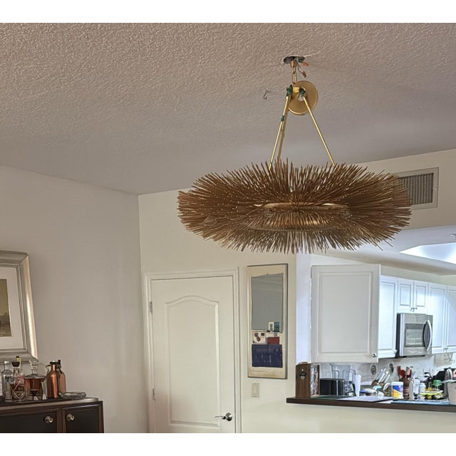Contemporary Visual Comfort Strada Ring Chandelier in Gild For Sale - Image 3 of 11
