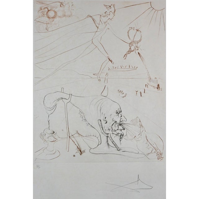 ARTIST: Salvador Dali TITLE: L'Alchimie MEDIUM: Etching SIGNED: Hand Signed PUBLISHER: Joseph Foret EDITION NUMBER: 31/52...
