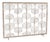 Aged Silver Fig Leaf Fireplace Screen Iron For Sale