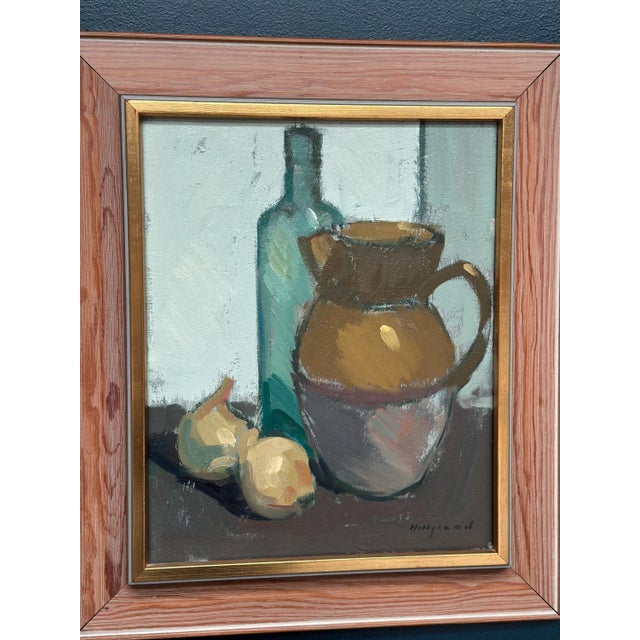 Bengt Hillgrund, Jug and Fruit, Oil on Canvas, Framed For Sale - Image 6 of 18