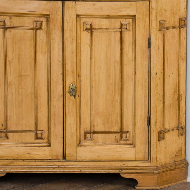 19th Century Tall Danish Pine Corner Cabinet For Sale - Image 10 of 12
