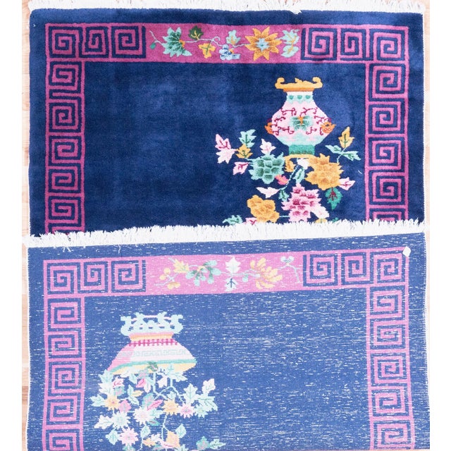 Textile Art Deco Chinese 6.9x4.1 Oriental Rug, Ne China 1930's For Sale - Image 7 of 7