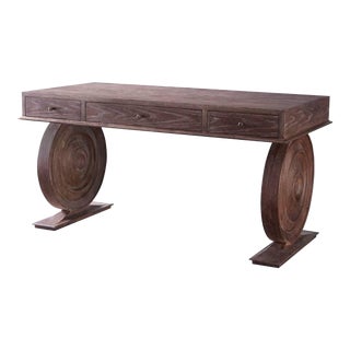 Baker Milling Road Medium Dark Oak Ernest Hemingway Home Office Writing Desk For Sale