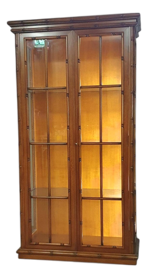Faux Bamboo Cabinet from Jonathan Adler, 1980s