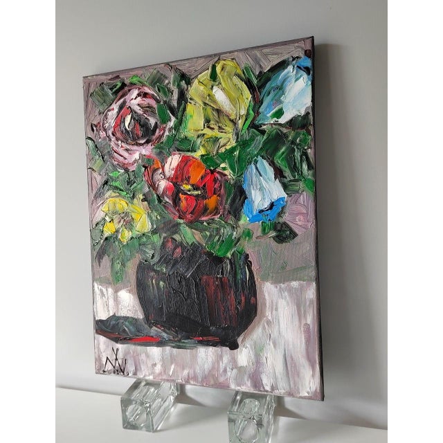 Contemporary Natalia Vypritskaia, Spring Without Permission, Oil on Canvas For Sale - Image 3 of 11
