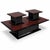 Contemporary Mid-Century Modern Space Age Rosewood and Acrylic Coffee Table Set, 1960s, Set of 3 For Sale - Image 3 of 10