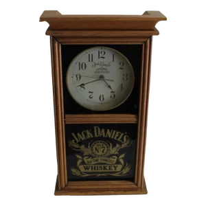 1950s Modern Oak or Walnut Clock