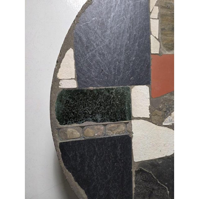 1960s Slate Stone Mosaic Coffee Table from Paul Kingma, 1960s For Sale - Image 5 of 8