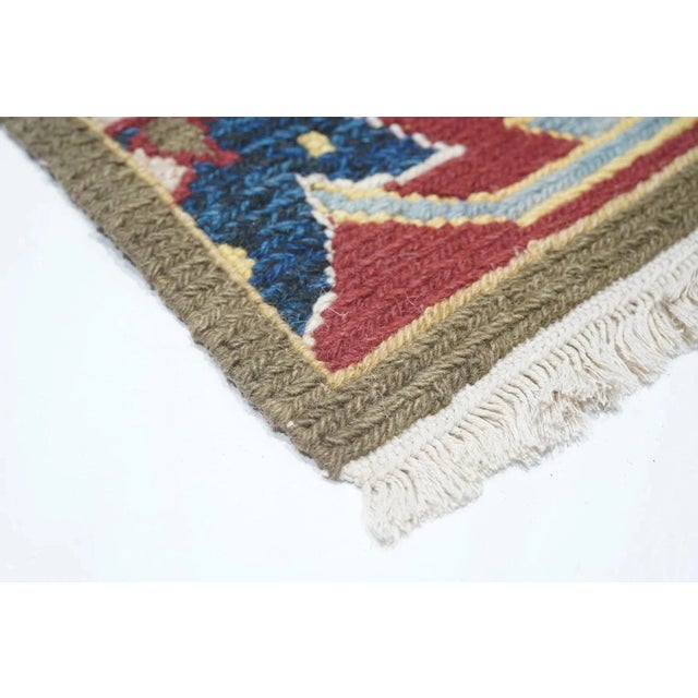 Turkish Sumak Rug 6' X 9' For Sale - Image 3 of 10