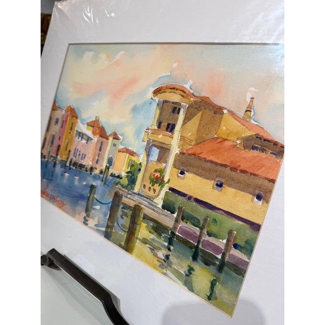 "Naples" Watercolor by Patricia McCarthy For Sale - Image 4 of 5