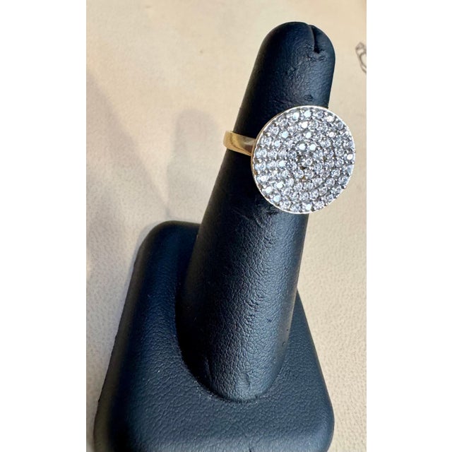 Approximately 2.5 Carat Diamond Cluster Cocktail Ring 14 Karat White Gold 6.0 Grams Ring Brilliant round cut diamonds...