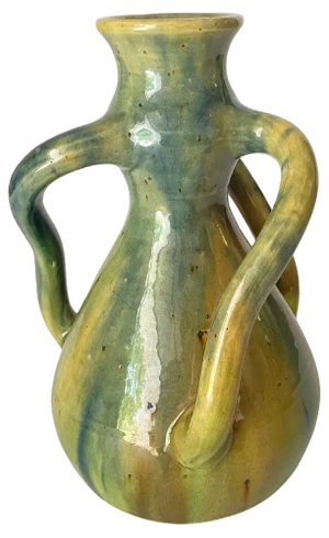 Antique French Vase in Glazed Earthenware