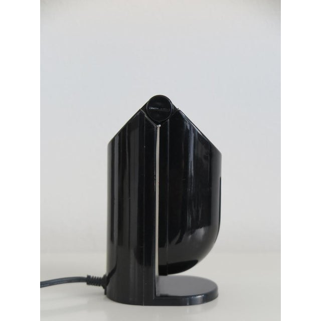 Italian Black and White Plastic Table Lamps, 1960s, Set of 2 For Sale - Image 15 of 18