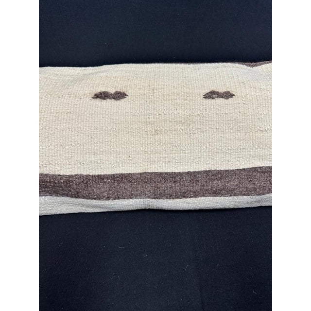 Contemporary Turkish Hemp Pillow Cushion Natural Beige Brown Cushion Cover 14x40 For Sale - Image 3 of 4