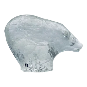 Vintage Pukeberg Art Glass Polar Bear